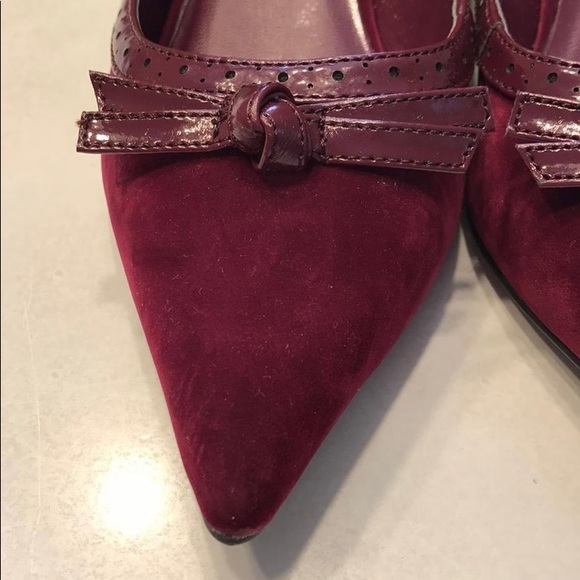 Charles by Charles David Bordo Combo Dizzie Kitten Heel Pumps US 7 (M, B) - Picture 4 of 6